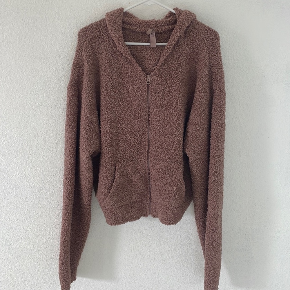 Skims cozy zip up hoodie